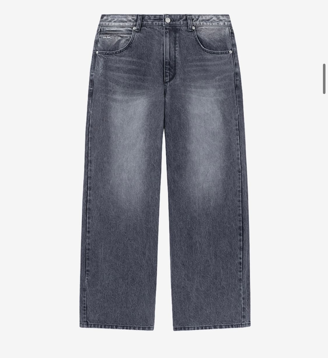 인사일런스 CALIK 로우 웨이스트 와이드 데님 팬츠 ASH GREY 상품이미지1