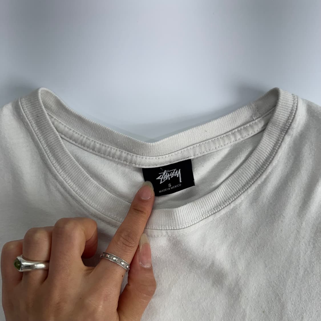 Stussy 스투시 팜 데저트 화이트 반팔 상품이미지5