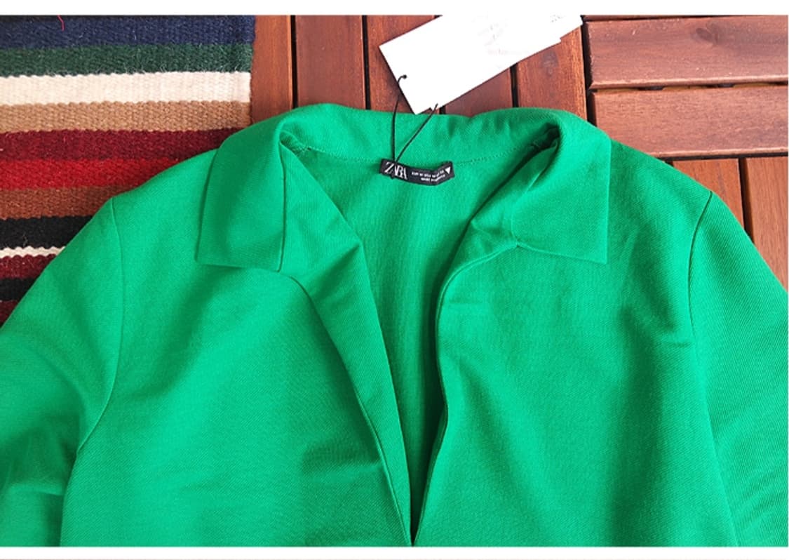 새제품~!!ZARA  초록 원피스 상품이미지2