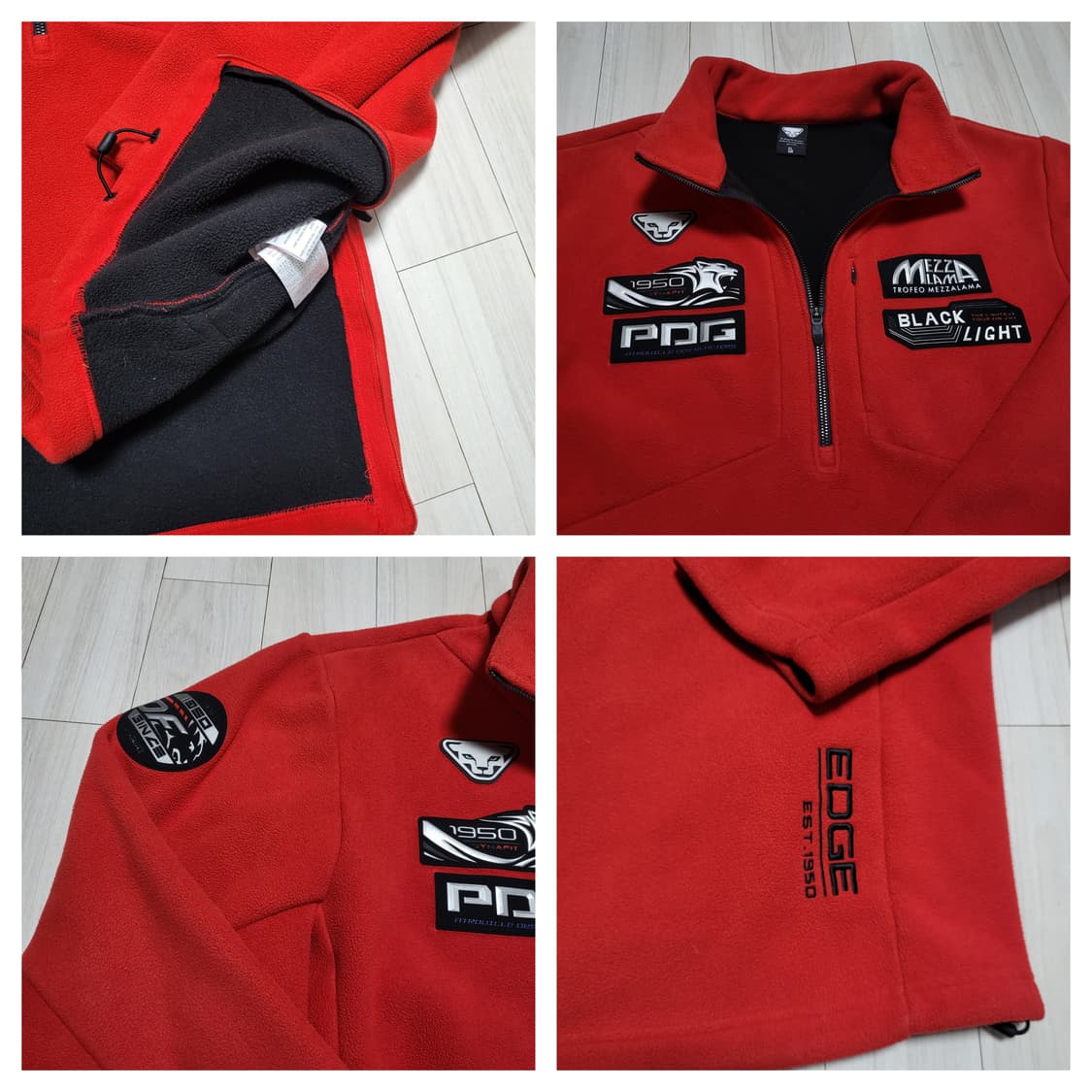 (XL) SSG 랜더스 다이나핏 선수지급 반집업 플리스자켓 상품이미지4