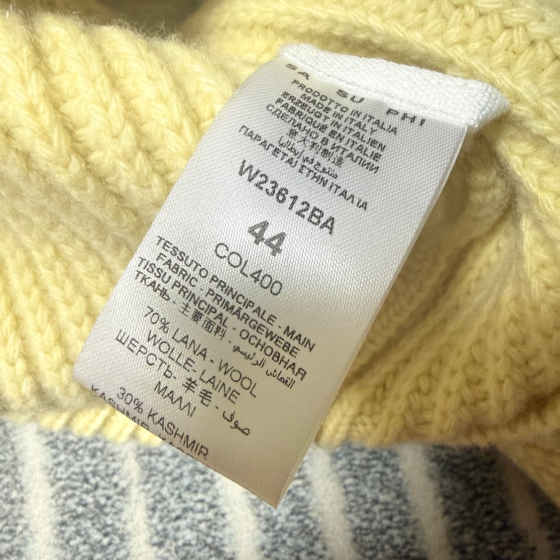 SA SU PHI 사 수 파이 캐시미어블렌드 퍼넬넥 골지 니트 스웨터 상품이미지7