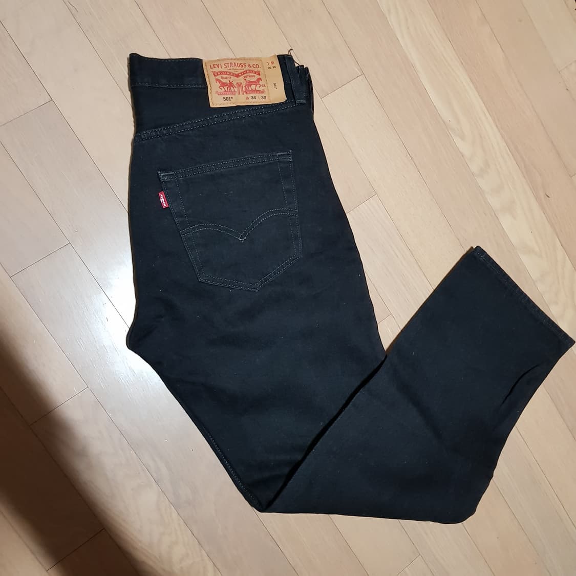 34인치 / 리바이스 501 / 블랙진 / 근당420 상품이미지1