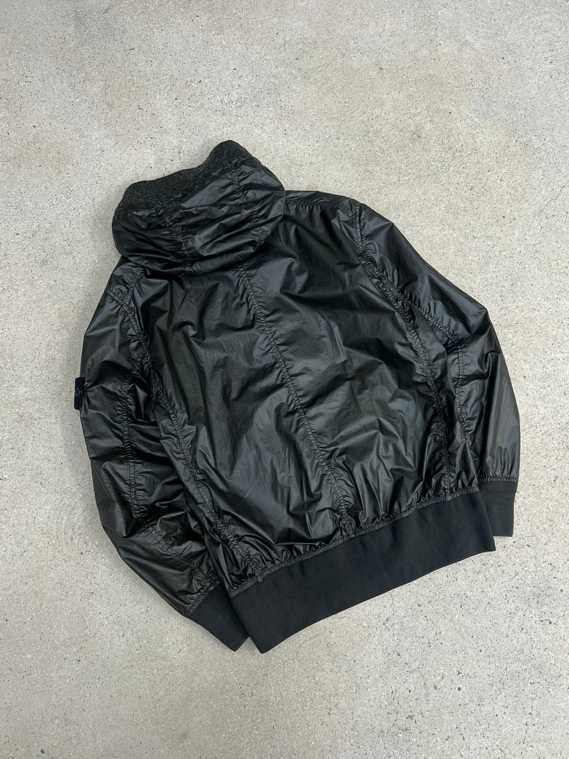 스톤아일랜드 와펜 다크 카키 글래스 후드 자켓 상품이미지6