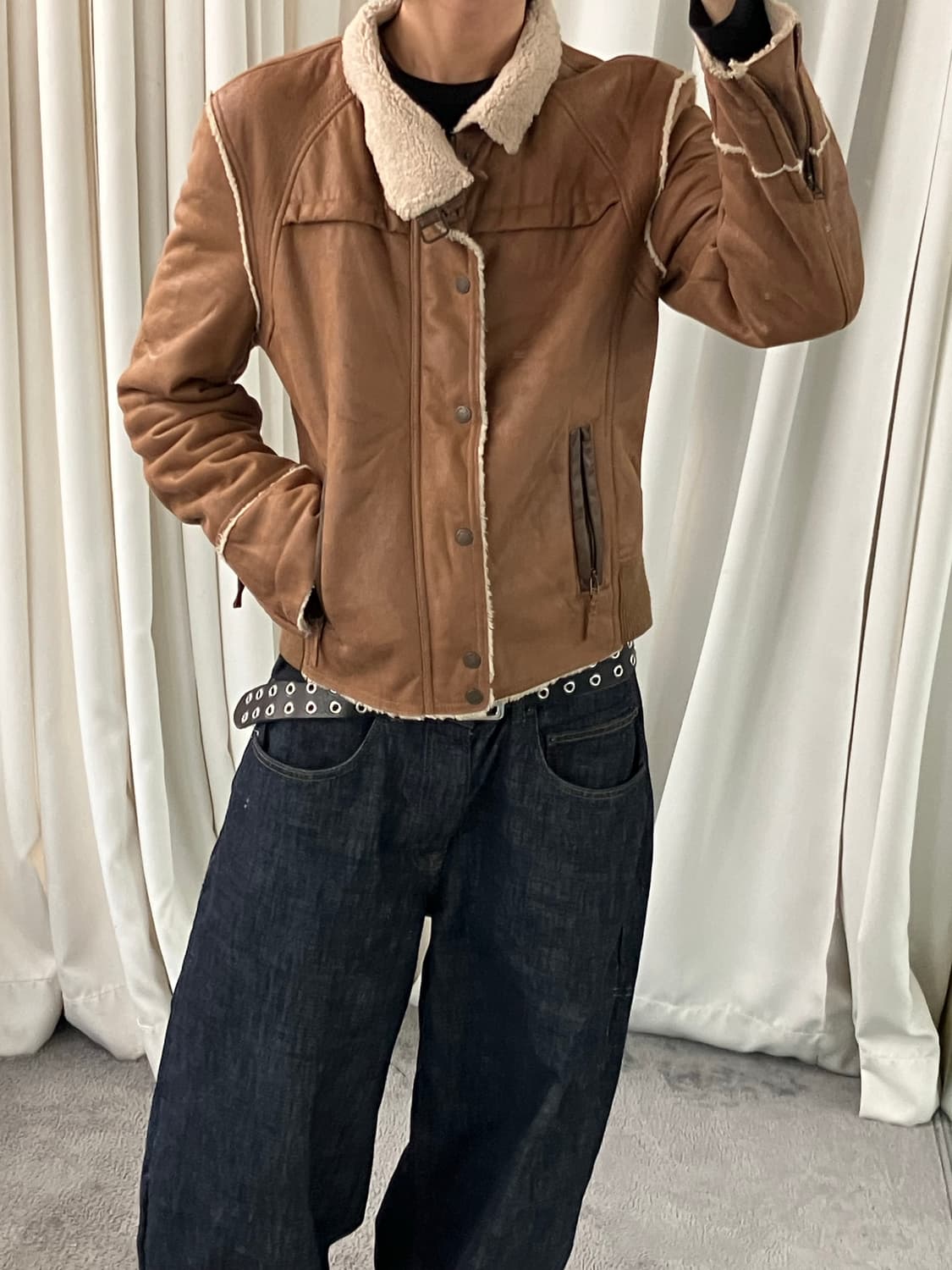 VTG 빈티지 스웨이드 자켓 L 상품이미지6