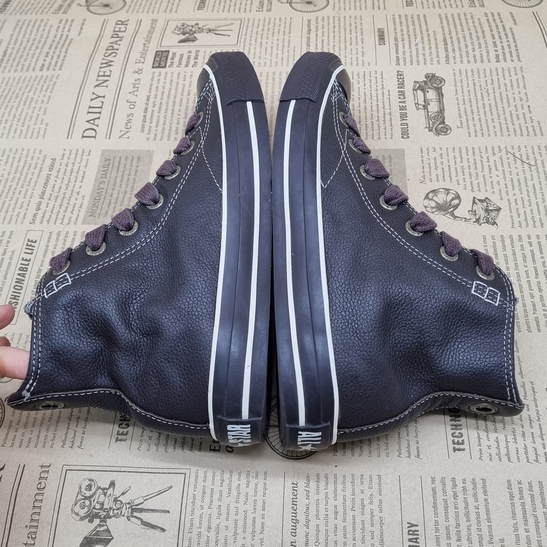 컨버스 척테일러 레더 하이탑 245 상품이미지5