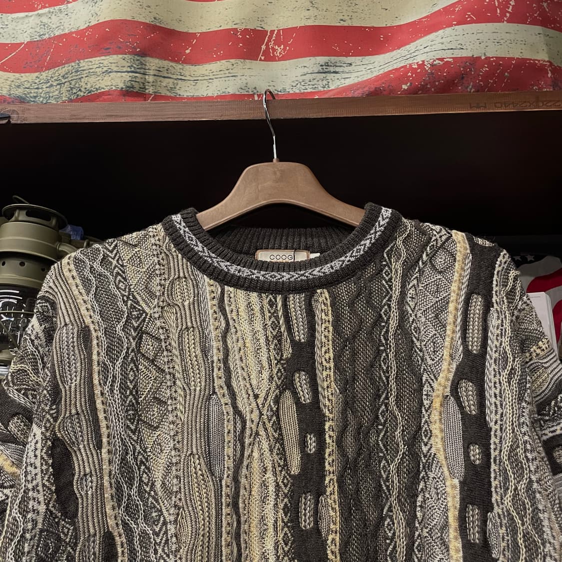 쿠지 COOGI 오리지널 3D 케이블 빈티지 힙합 니트 스웨터 N398 상품이미지3