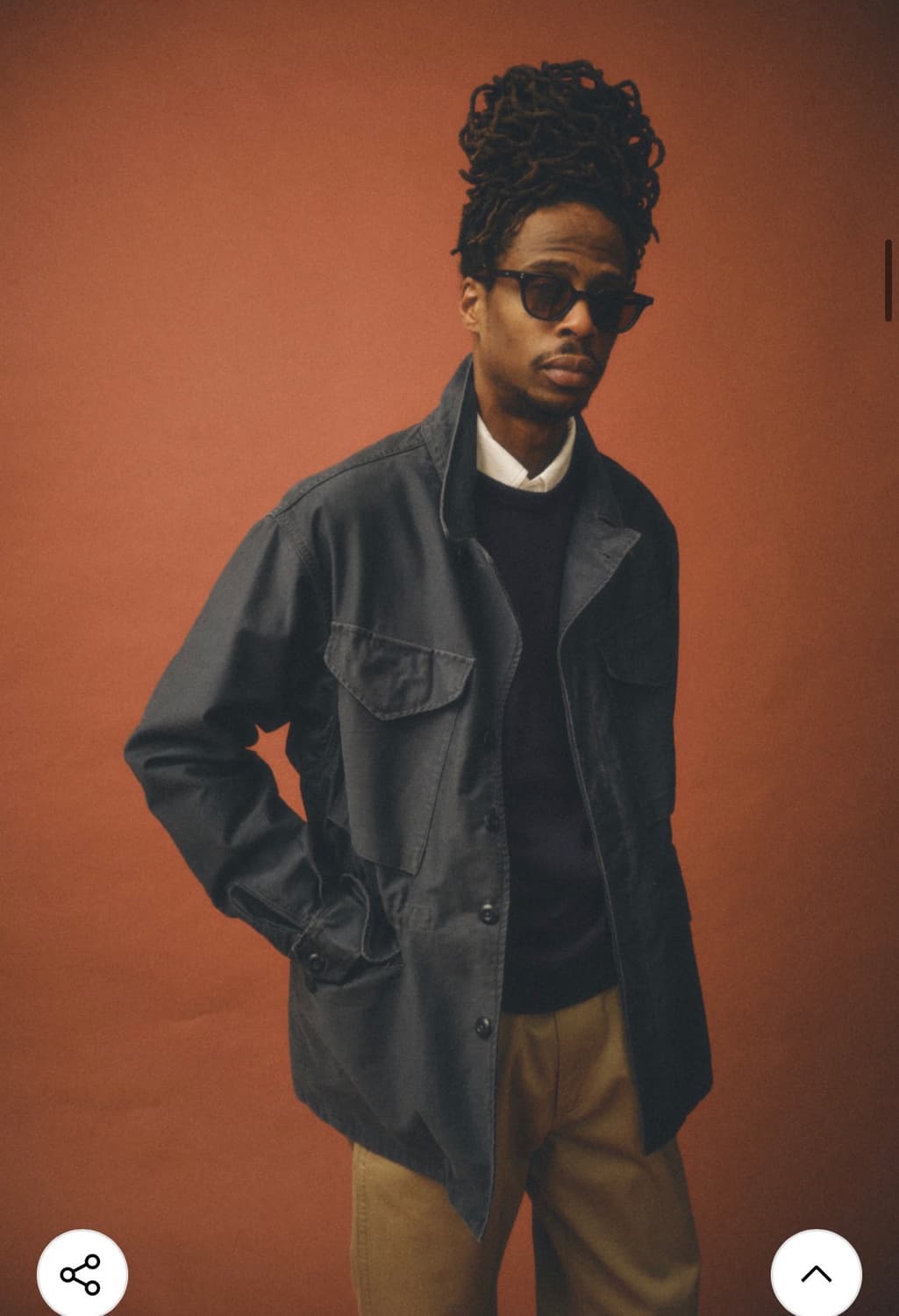 아웃스탠딩 M-1943 필드 자켓 차콜 S 새상품 상품이미지4