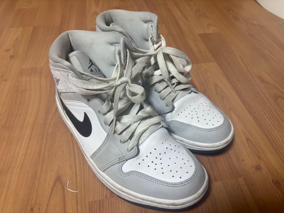 조던 1 나이키 미드 그레이 포그 W245 운동화 상품이미지1