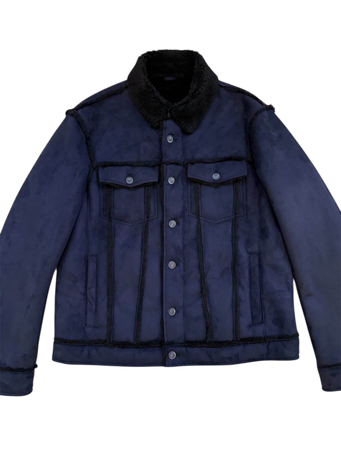 알마니 익스체인지 스웨이드 쉐르파 트러커 자켓 상품이미지3