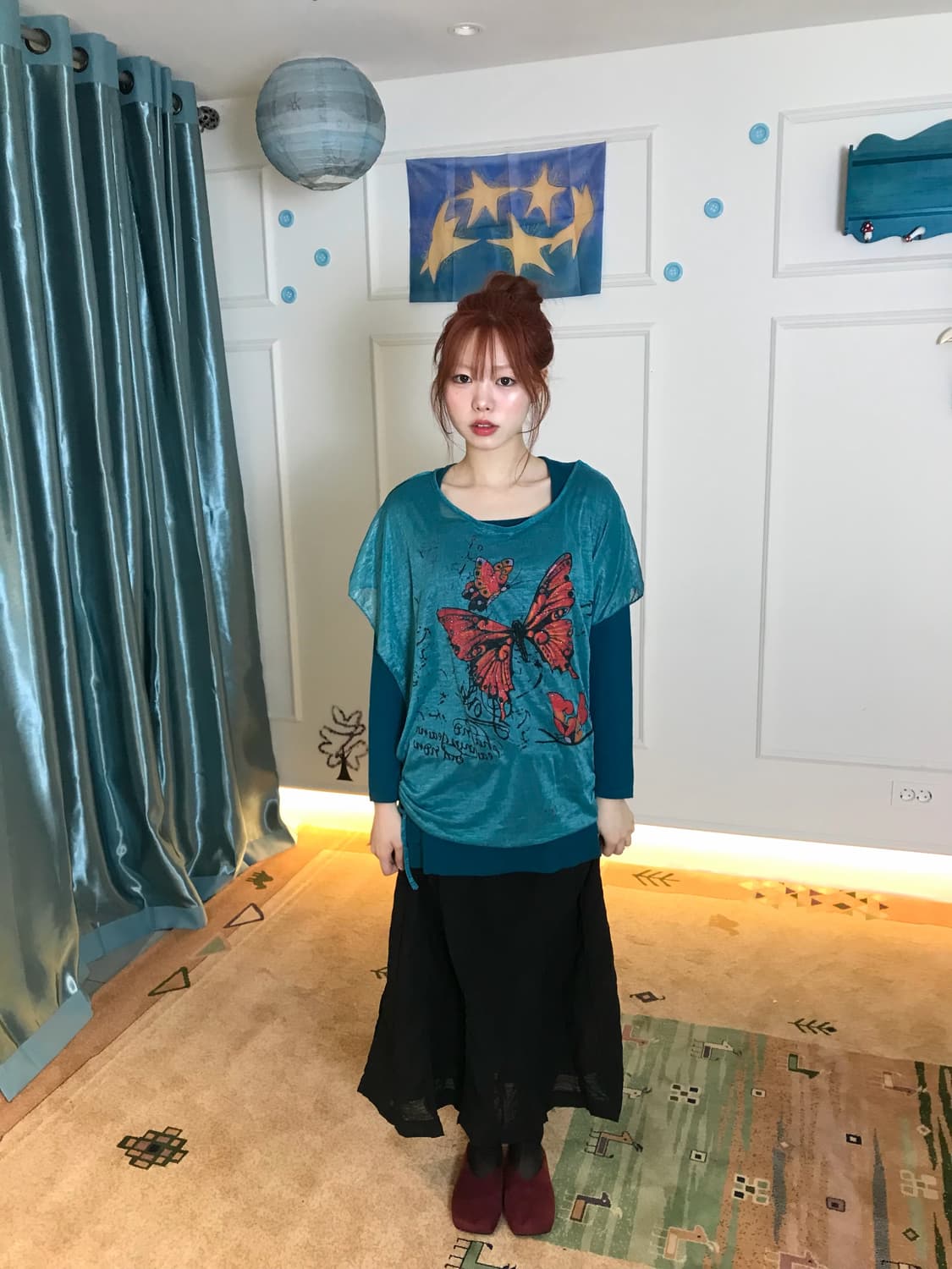 찾기 어려운 오묘한 터키 블루컬러 코디셋🦋 상품이미지4