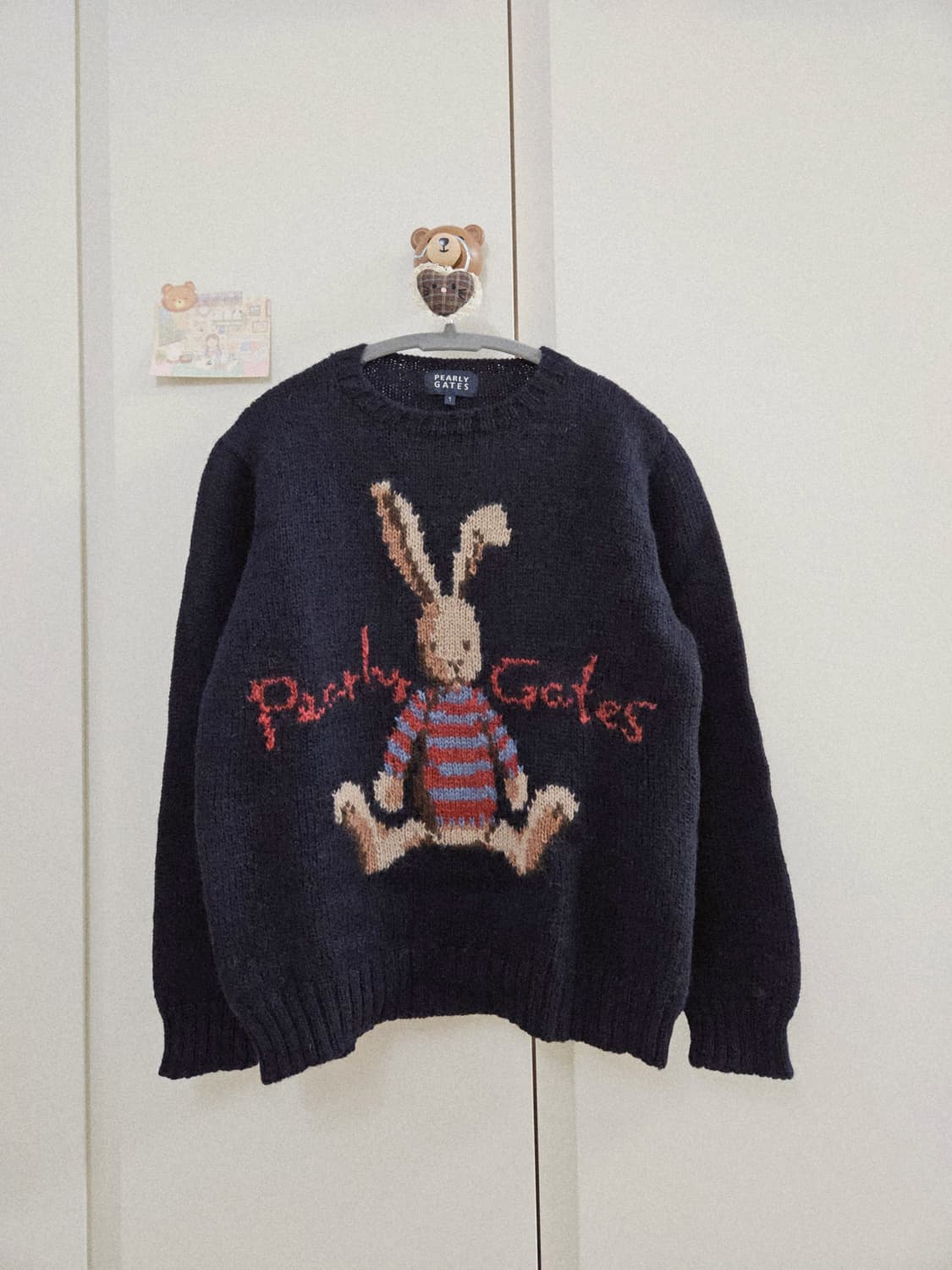빈티지 pearly gates 토끼 니트 상품이미지2