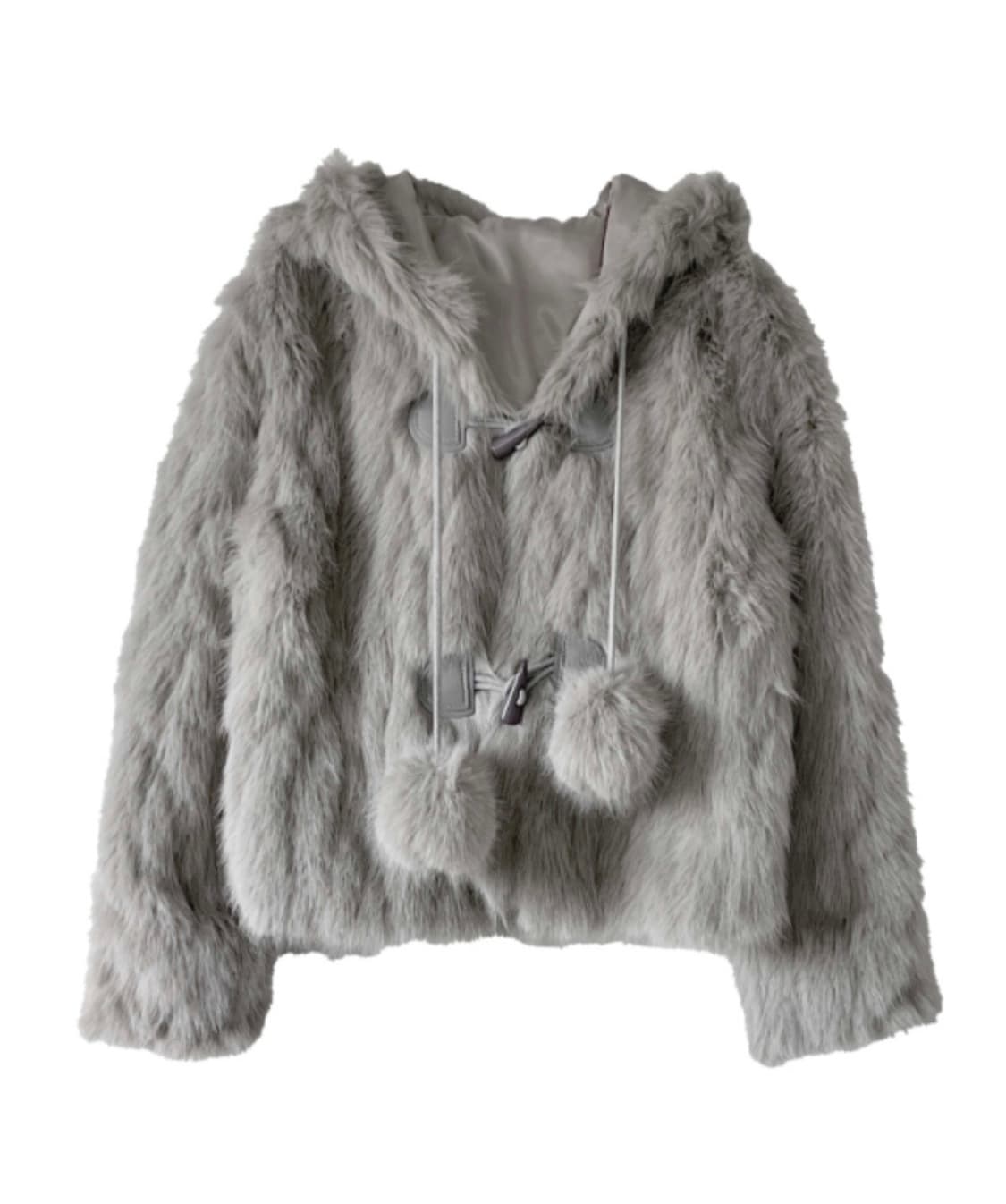 김아홉 방울 후드 퍼자켓 상품이미지2