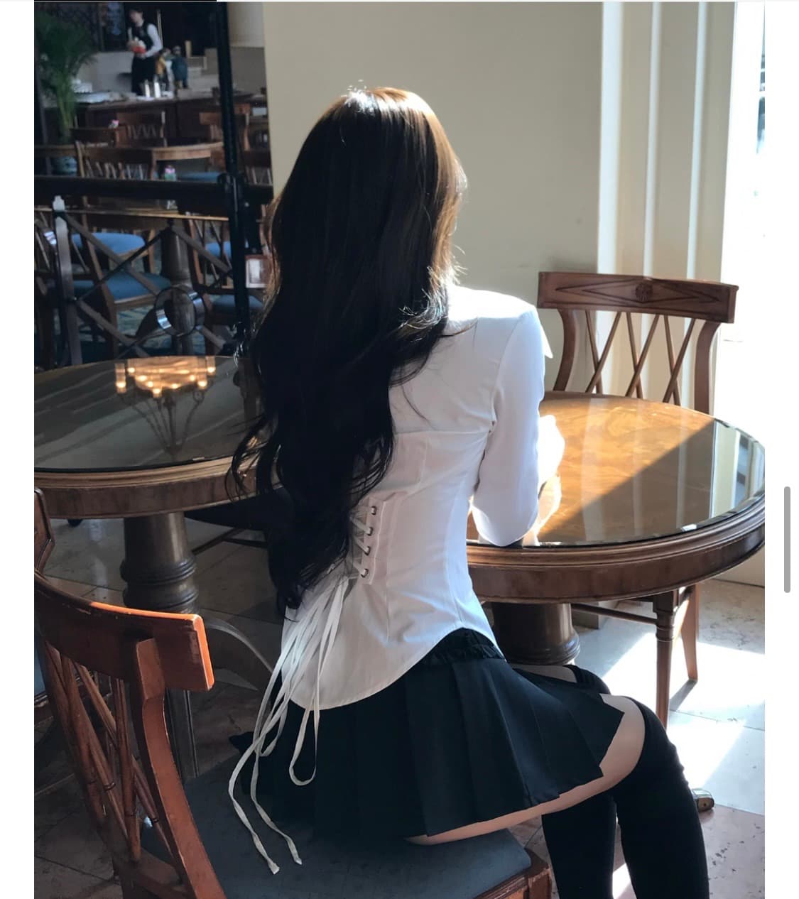 클라우드이모션 아일렛 셔츠 코르셋 상품이미지3