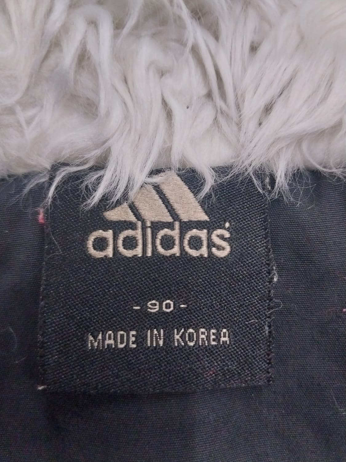 아디다스 올드스쿨  후드 퍼 안감 패딩 90 상품이미지3