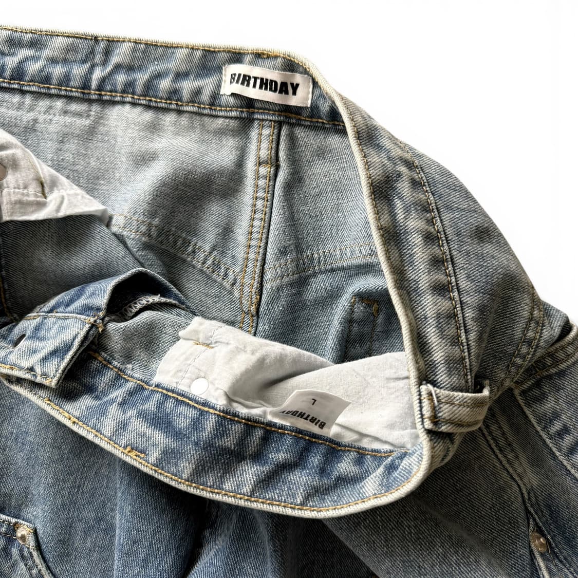 BIRTHDAY Washed Denim Carpenter Pants 상품이미지8