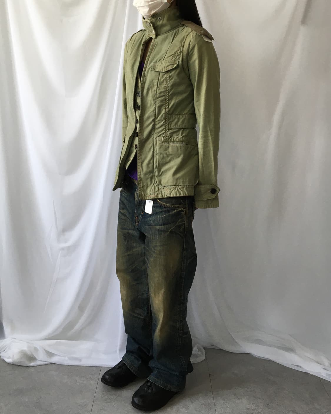 Layered point high neck jacket 상품이미지7