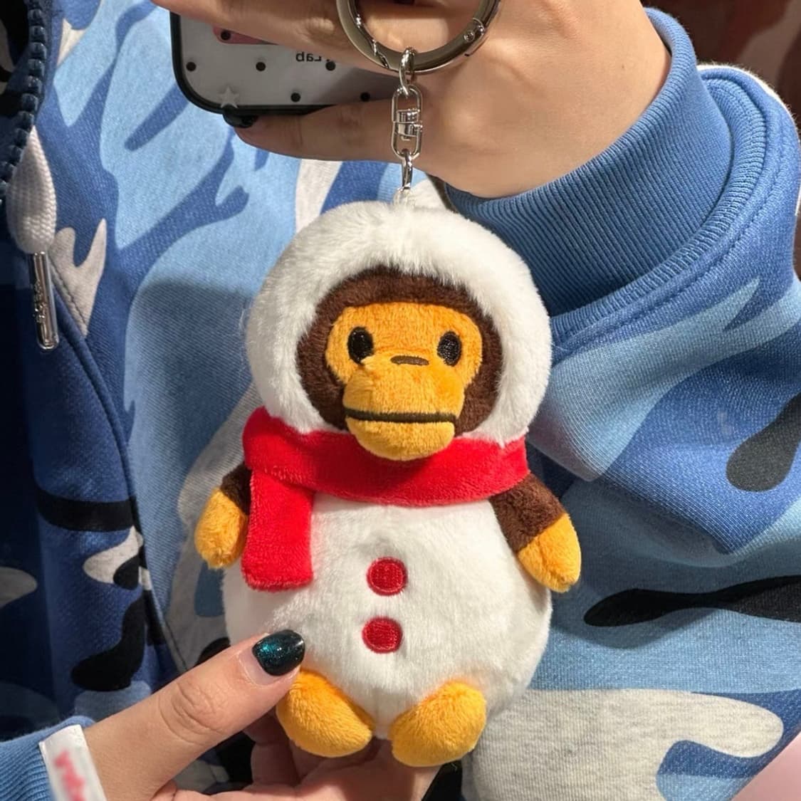 (오더) 베이프 25FW 베이비 마일로 눈사람 키링 키체인 상품이미지1