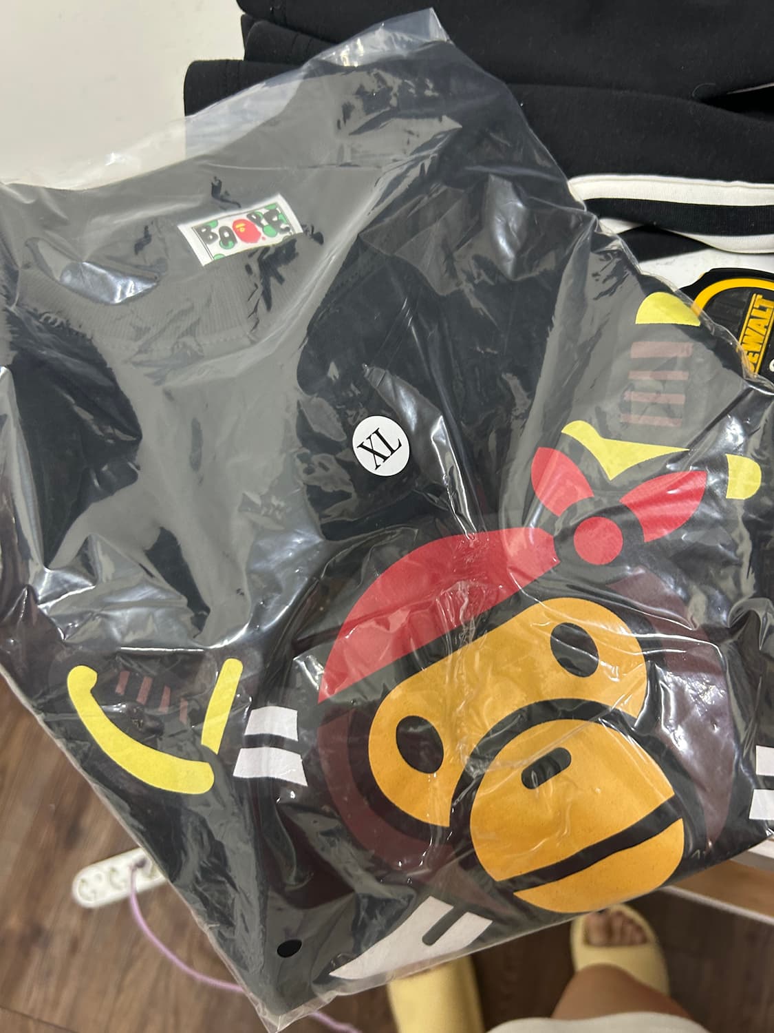 베이프 라운드 남성 새상품 반팔 XL  상품이미지6