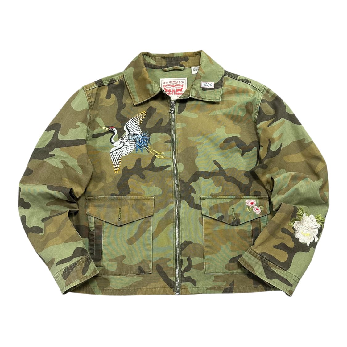 ✨ (바배) 리바이스 자수 카모 플라쥬 자켓 상품이미지1