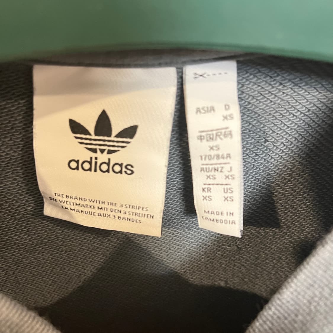 (XS) 아디다스 오리지널 아디컬러 트레포일 맨투맨 상품이미지3