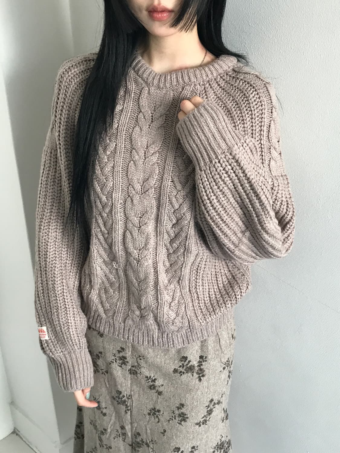 (Vintage)Balloon v neck knit 상품이미지7