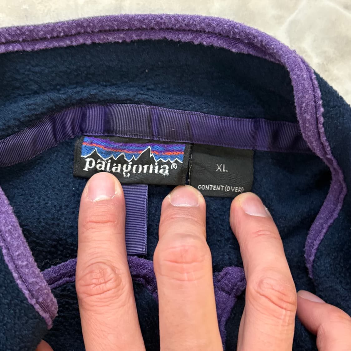 90s USA🇺🇸 파타고니아 딥파일 네이비 옵시디언블루 플럼 상품이미지3