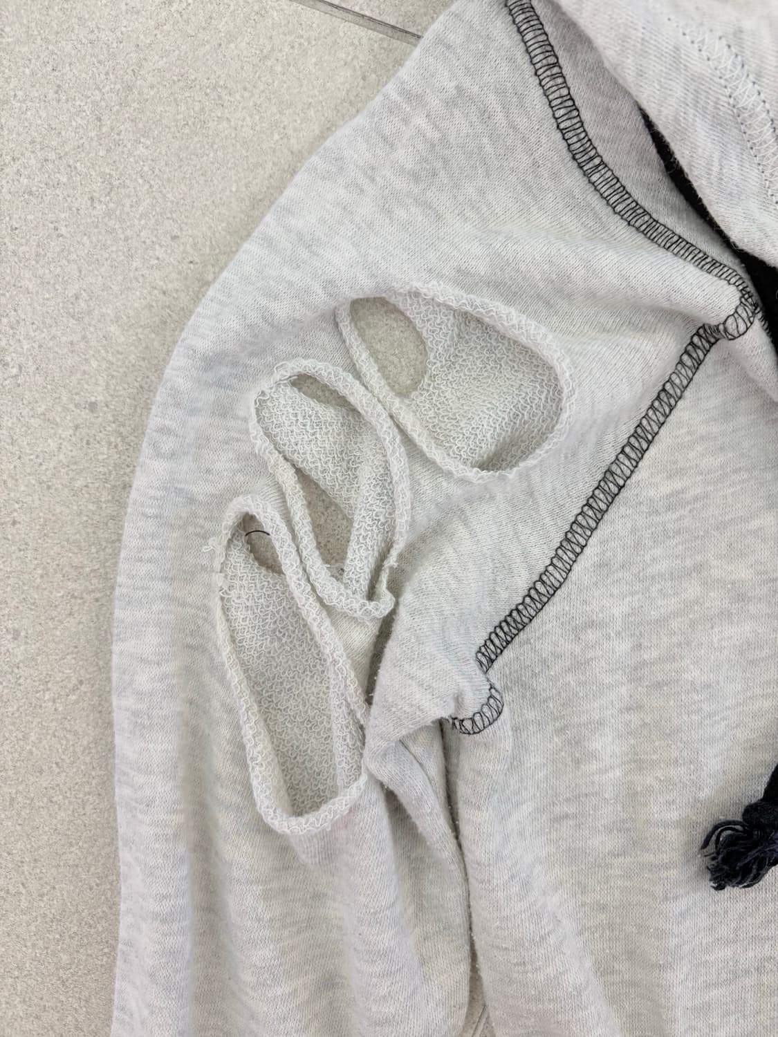 해골 데미지 후드집업 상품이미지6