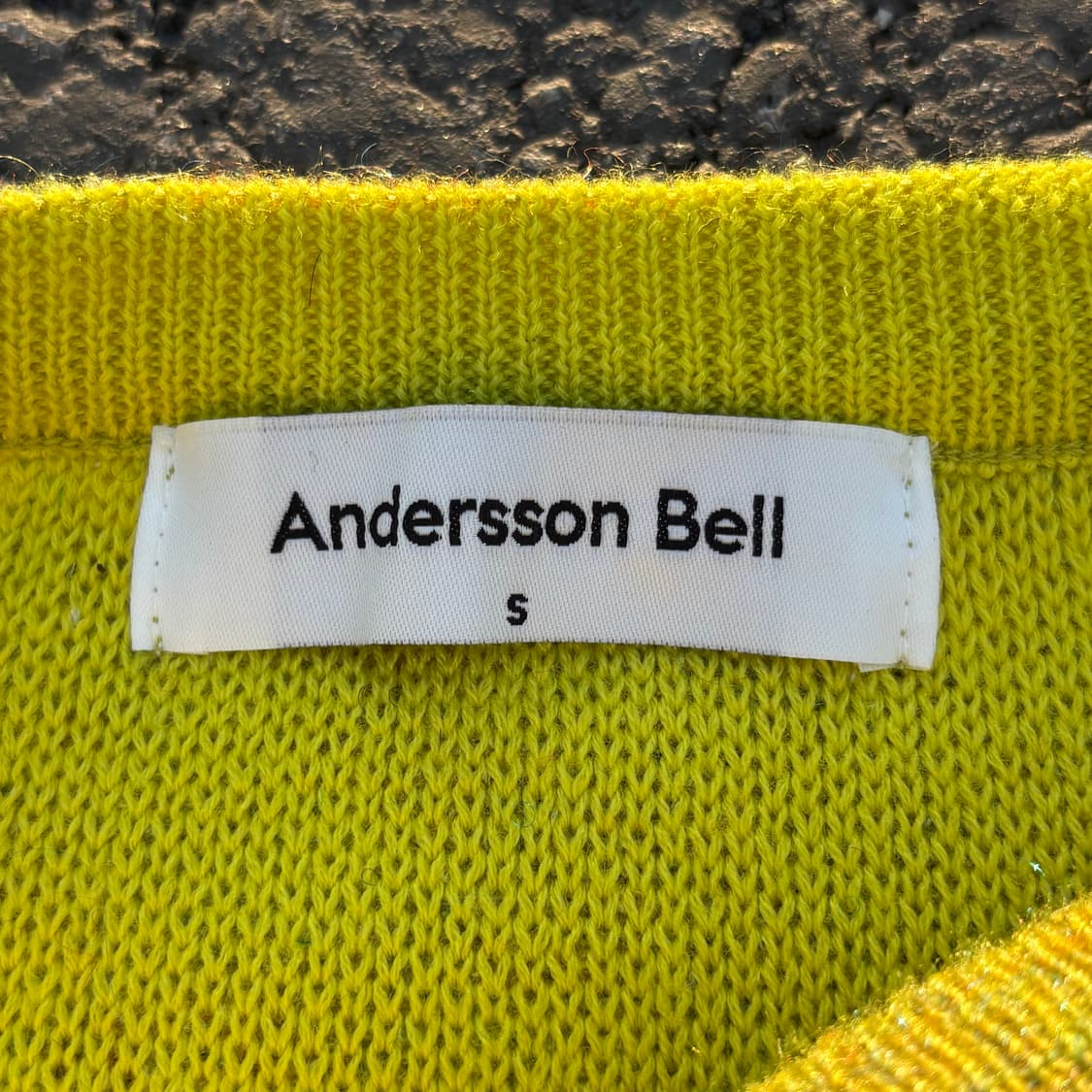 Andersson Bell 타탄 모헤어 라운드 니트 상품이미지4