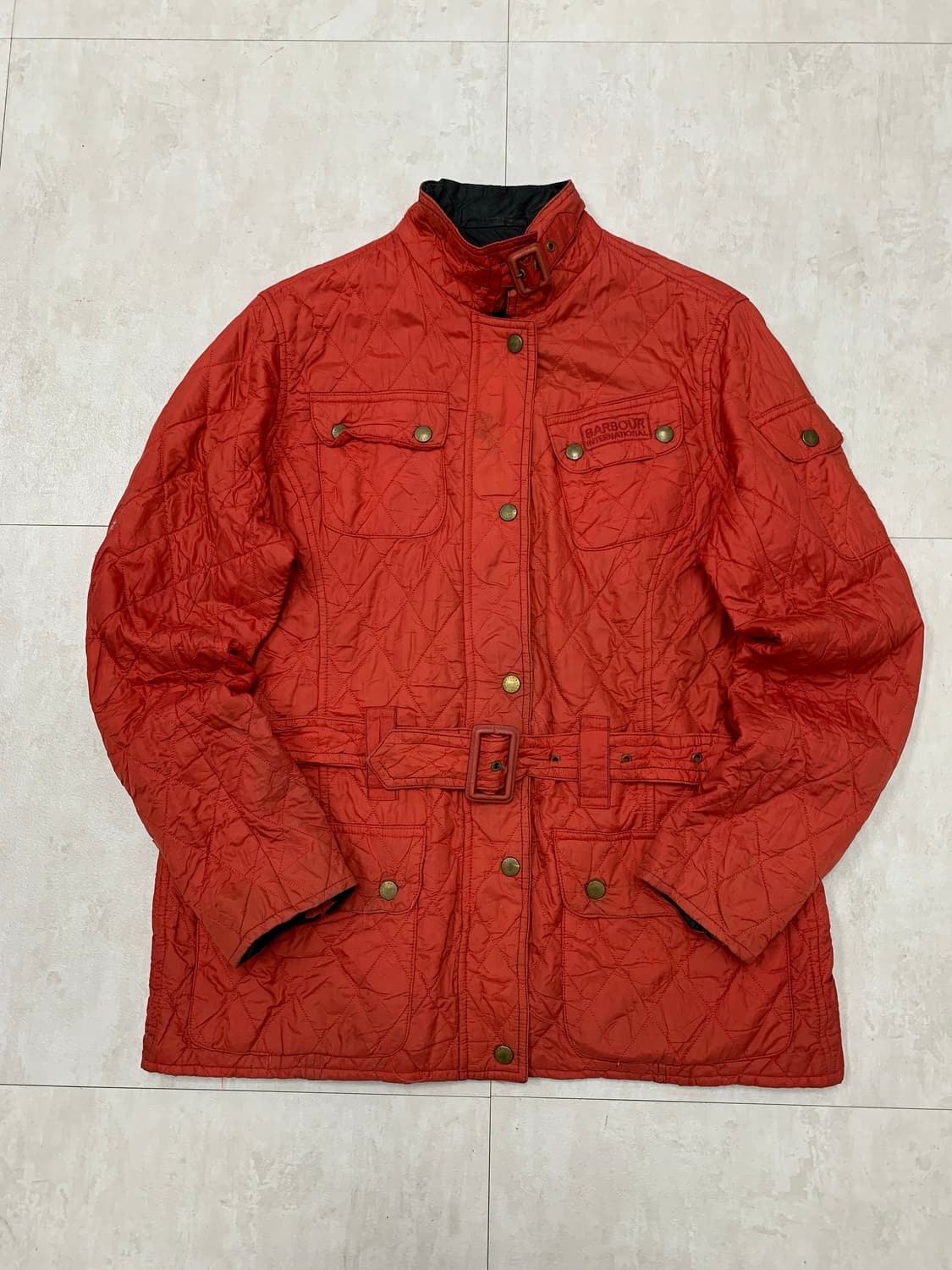 바버 다홍 퀄팅 자켓 #365 상품이미지1