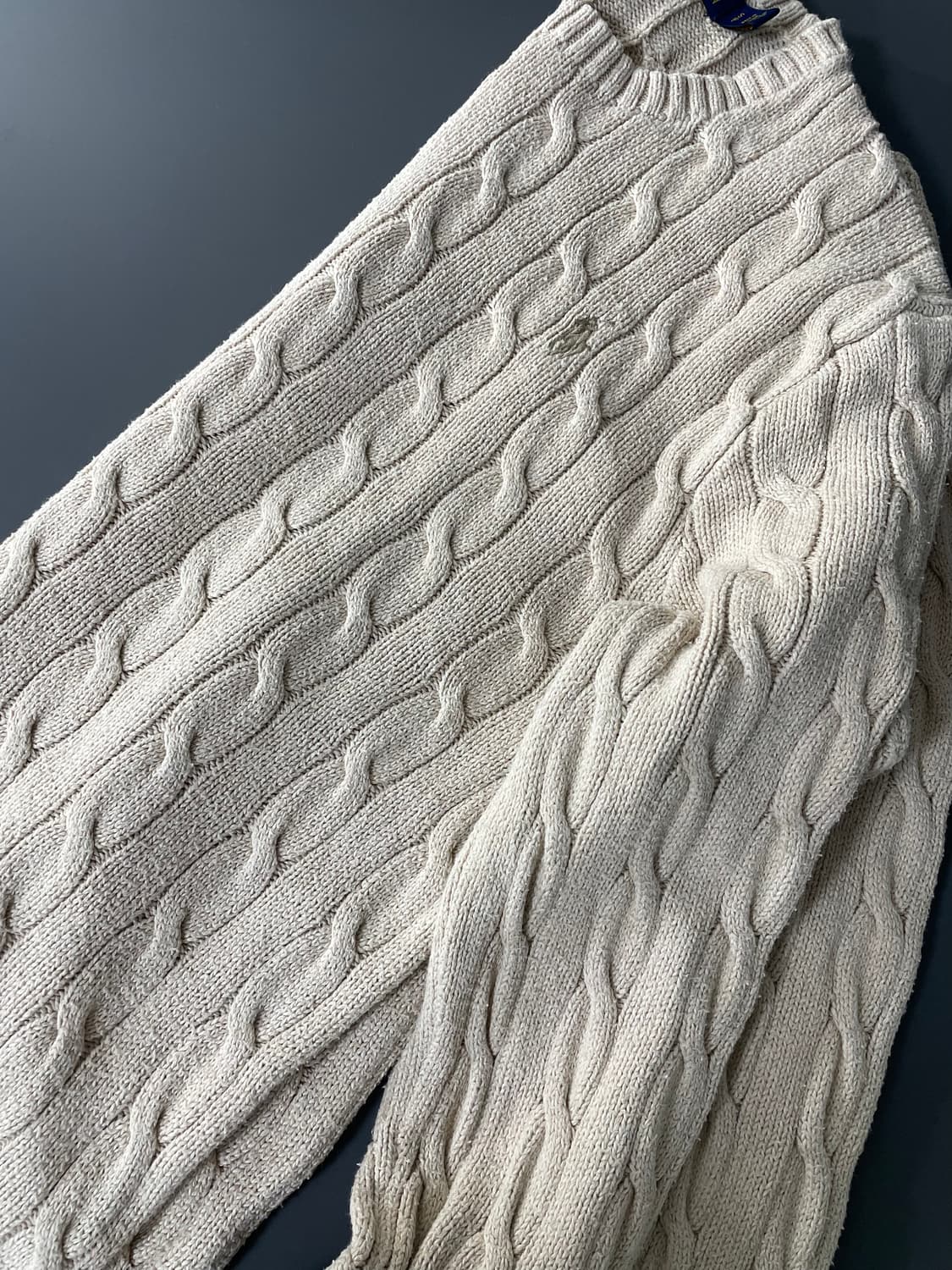 [S] 폴로 랄프로렌 코튼 케이블 꽈배기 니트 상품이미지3