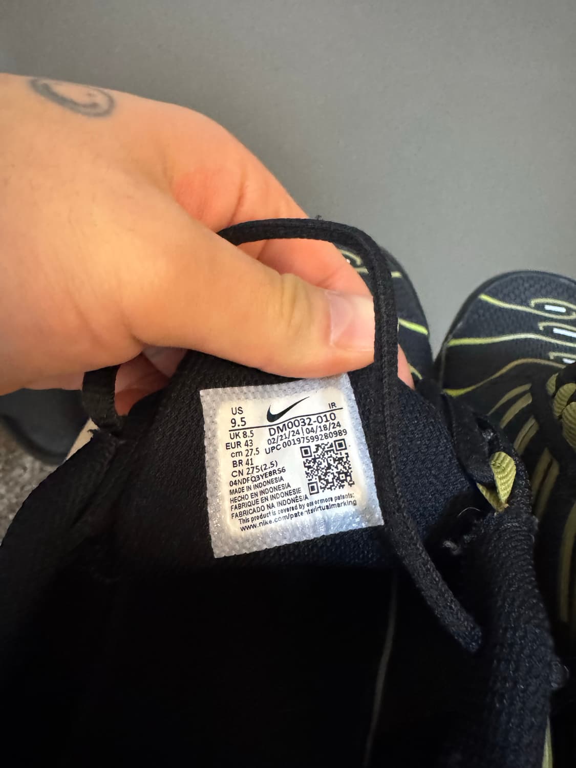 [275]나이키 에어맥스 플러스 블랙 퍼시픽 모스 상품이미지6