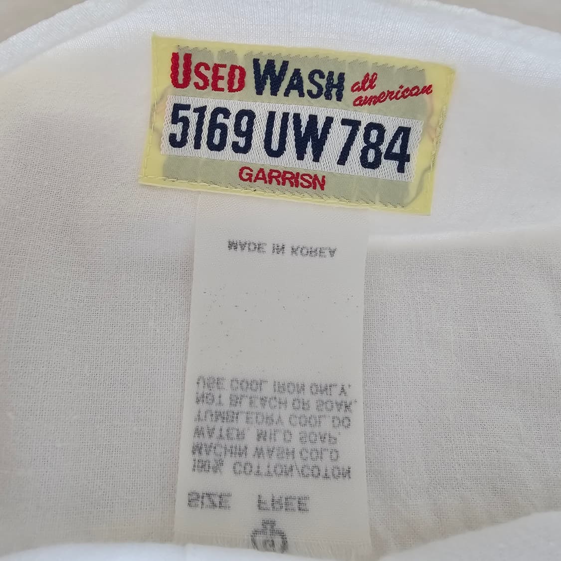 105 L XL GARRISN USEDWASH 자수 긴팔 셔츠 남자 상품이미지6