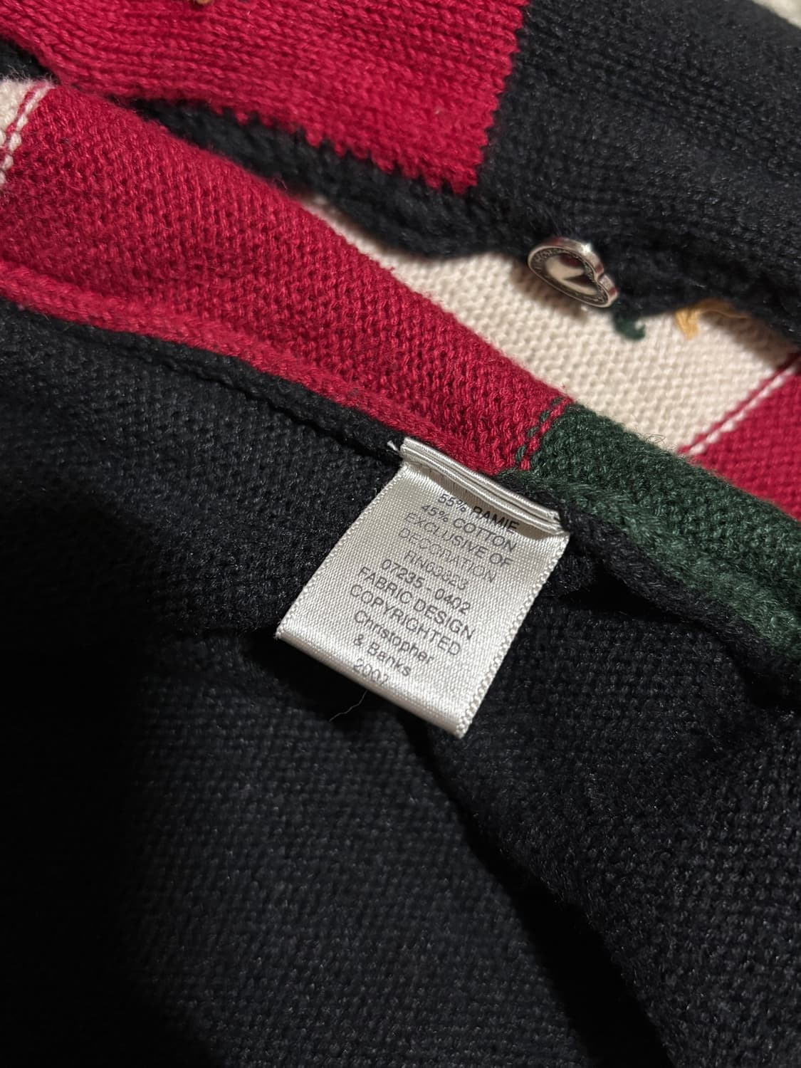 VINTAGE CHRISTOPHER BANKS 크리스마스 핸드니트가디건 상품이미지6