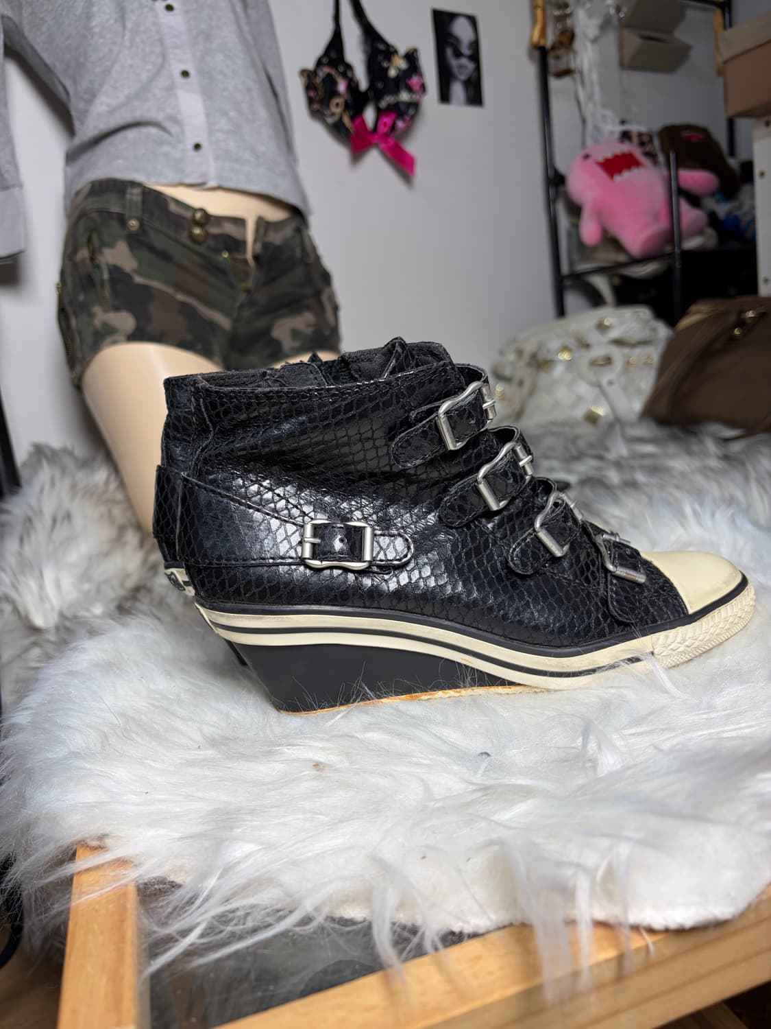 Ash 아쉬 뱀피 웨지힐 스니커즈 상품이미지7