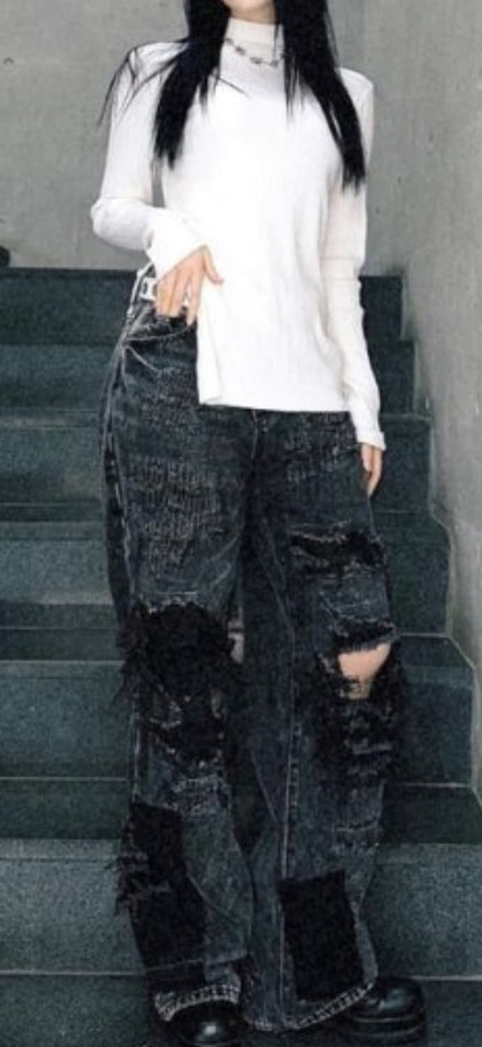 Patched jeans_Black/30 상품이미지2