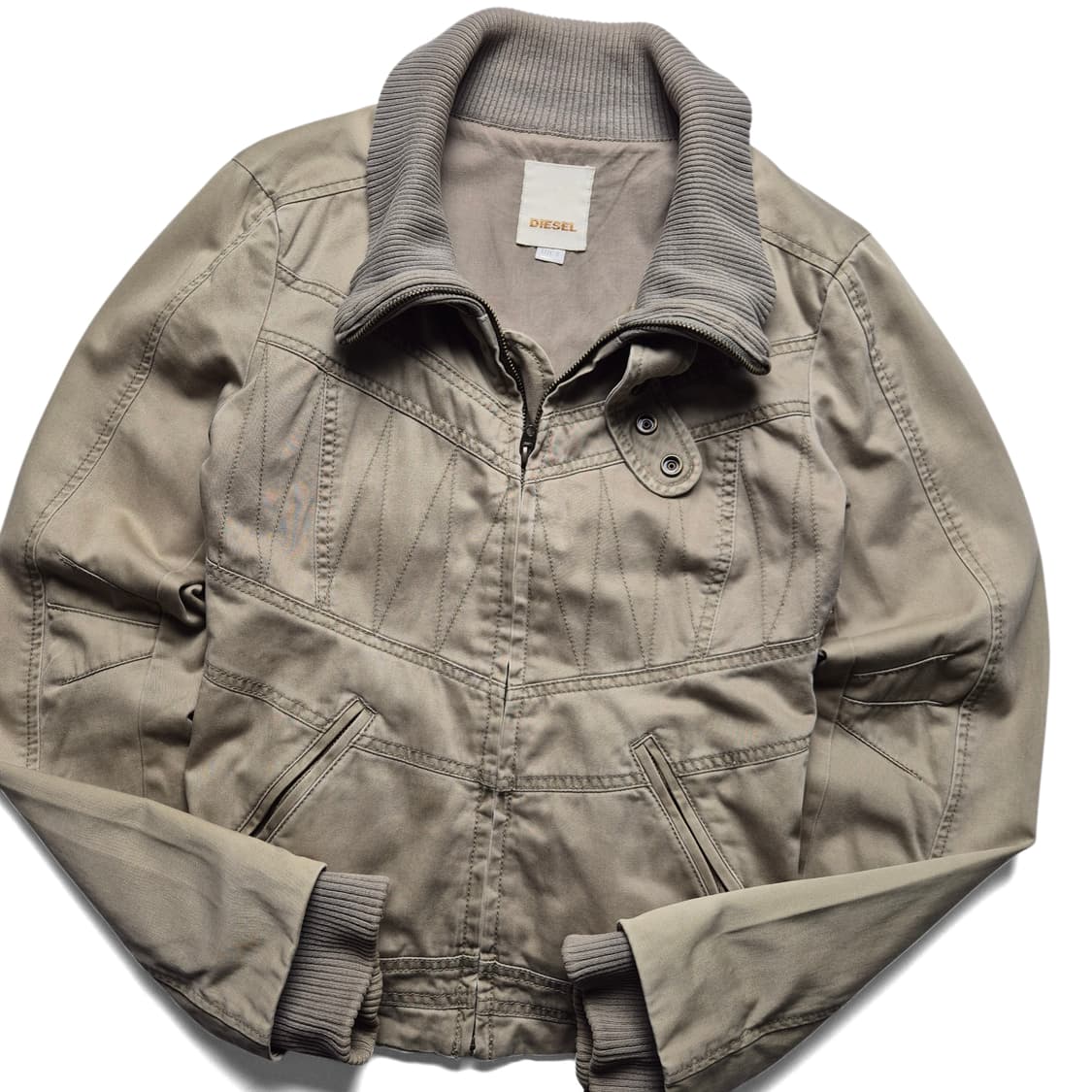 [S] 디젤 스티치 디테일 코튼 블루종 상품이미지1