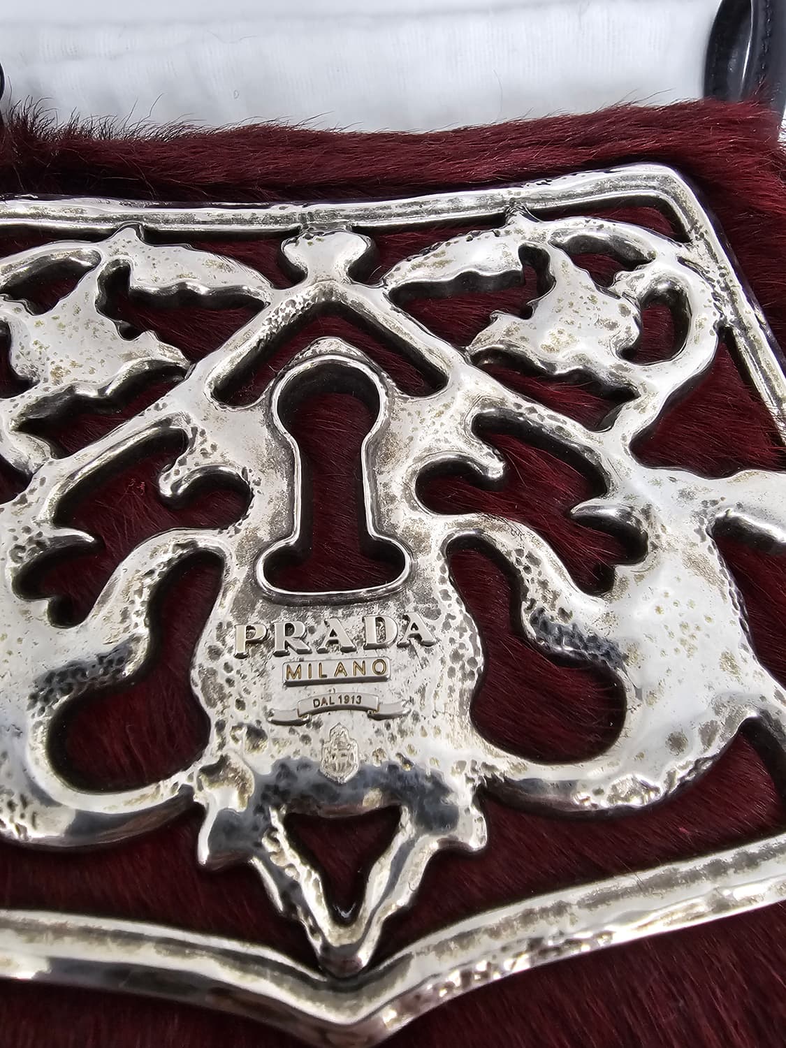 (새상품) 프라다 컬렉션 양털 핸드백 미니백 상품이미지3