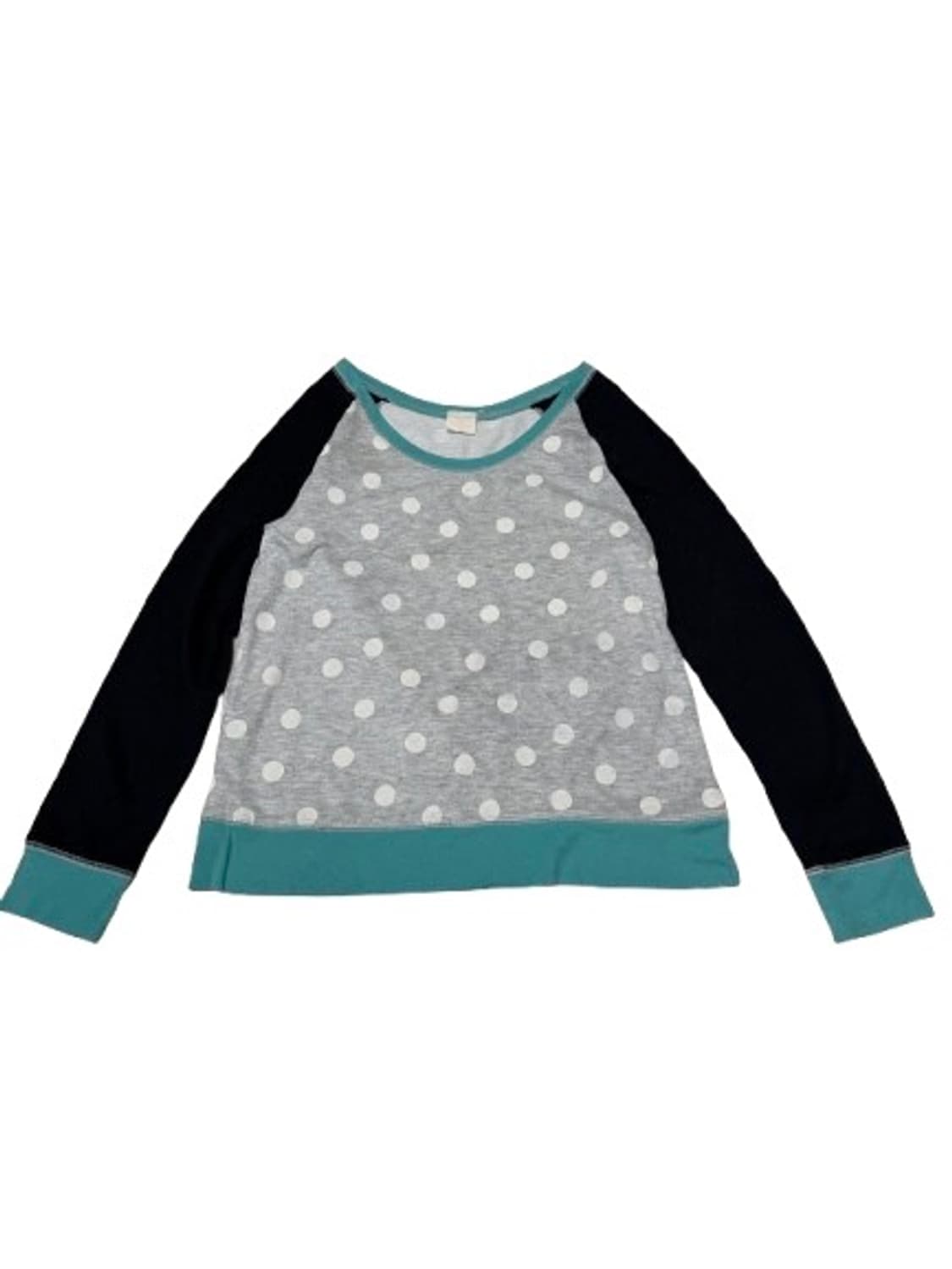 mint&black dot long sleeve T-shirt 상품이미지1