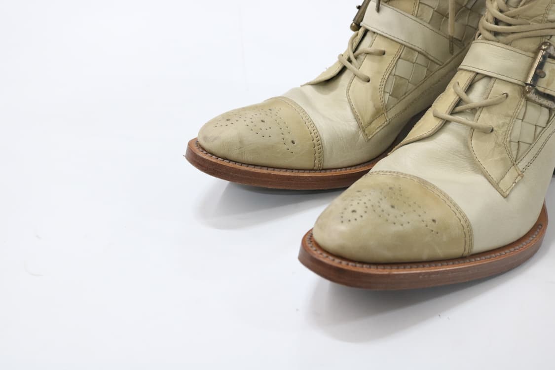 알프레도 바니스터 인트레치아토 레더 레이스업 부츠 상품이미지5