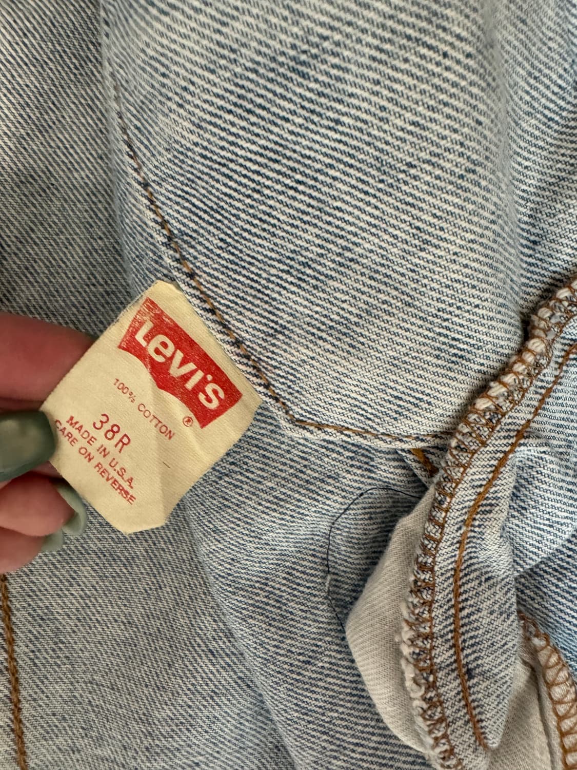 리바이스 데님 자켓 38Regular 연청 상품이미지3
