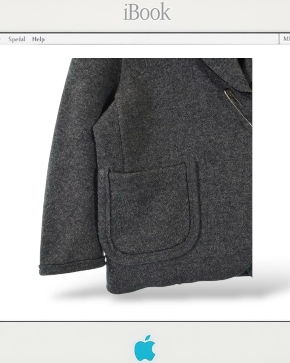 꼼데가르송 헤비울 숏 코트자켓 상품이미지4