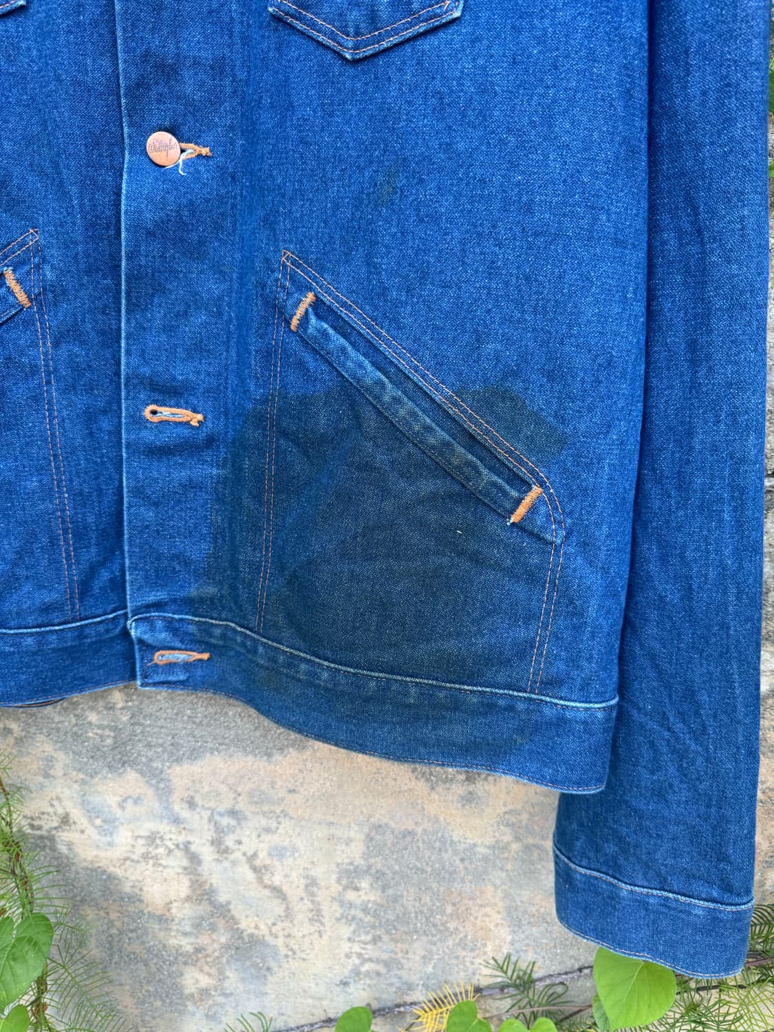 80s wrangler 74136pw 데님 트러커 자켓 46사이즈 상품이미지5