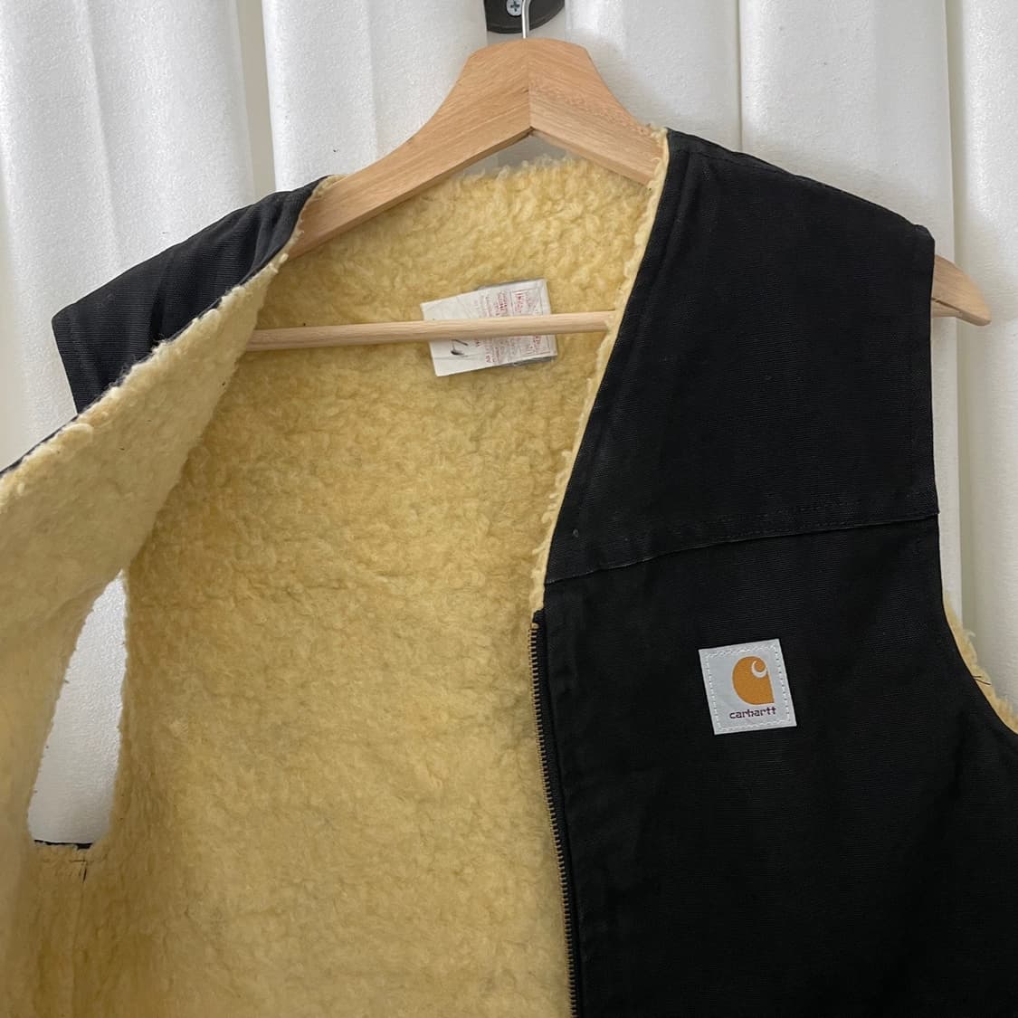 칼하트 블랙 양털 안감 조끼 상품이미지5