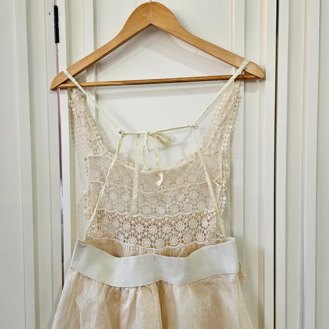 레이스 페어리 샴페인 드레스 원피스 상품이미지7