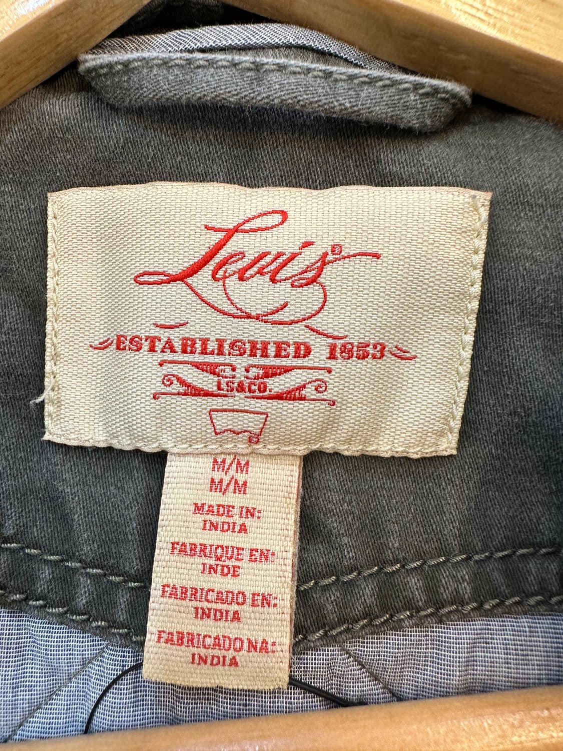 M) 리바이스 카키 야상 점퍼  상품이미지3