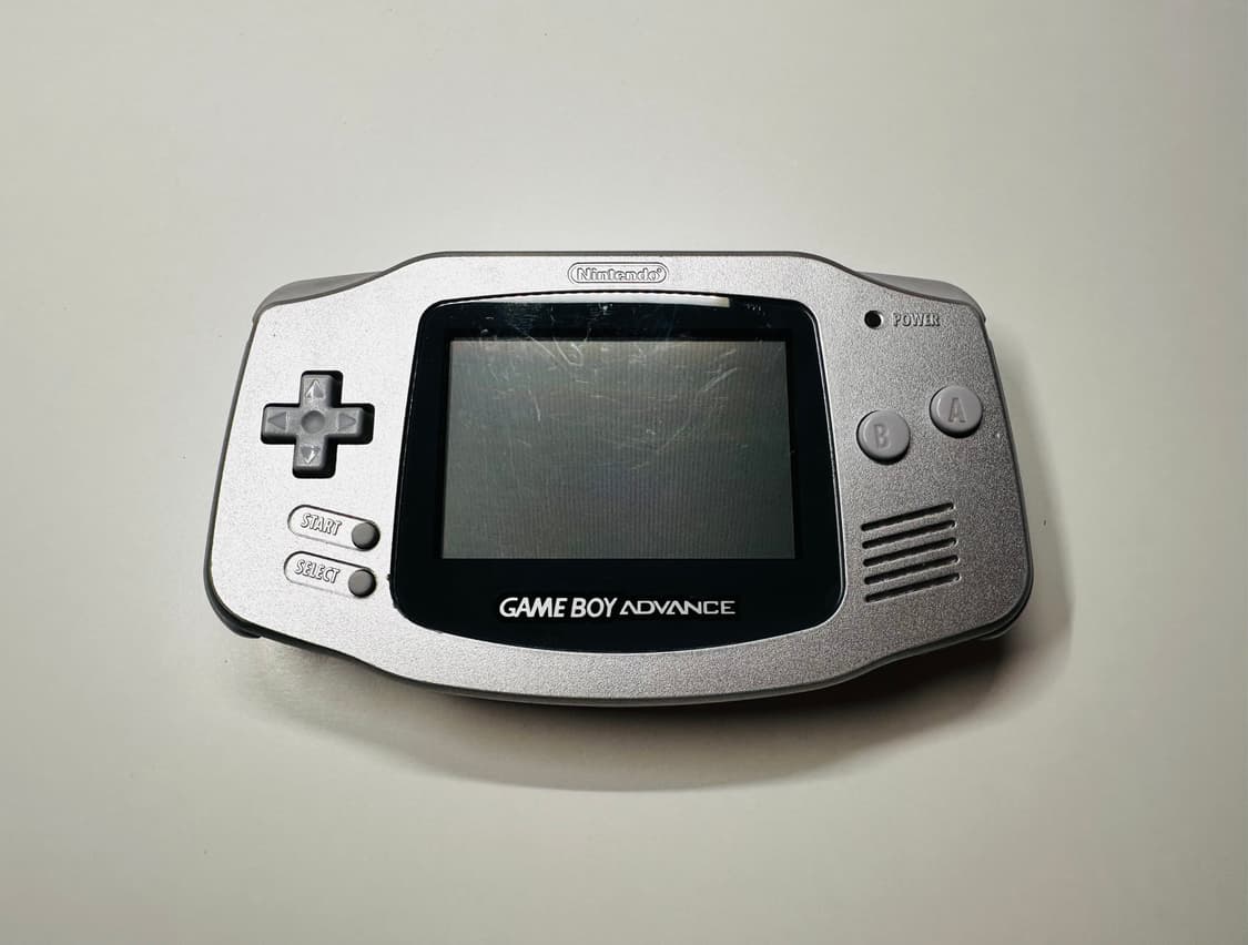 닌텐도 GBA 게임보이 어드밴스 메탈릭 실버 본체 + 서비스 알팩 판매 상품이미지2