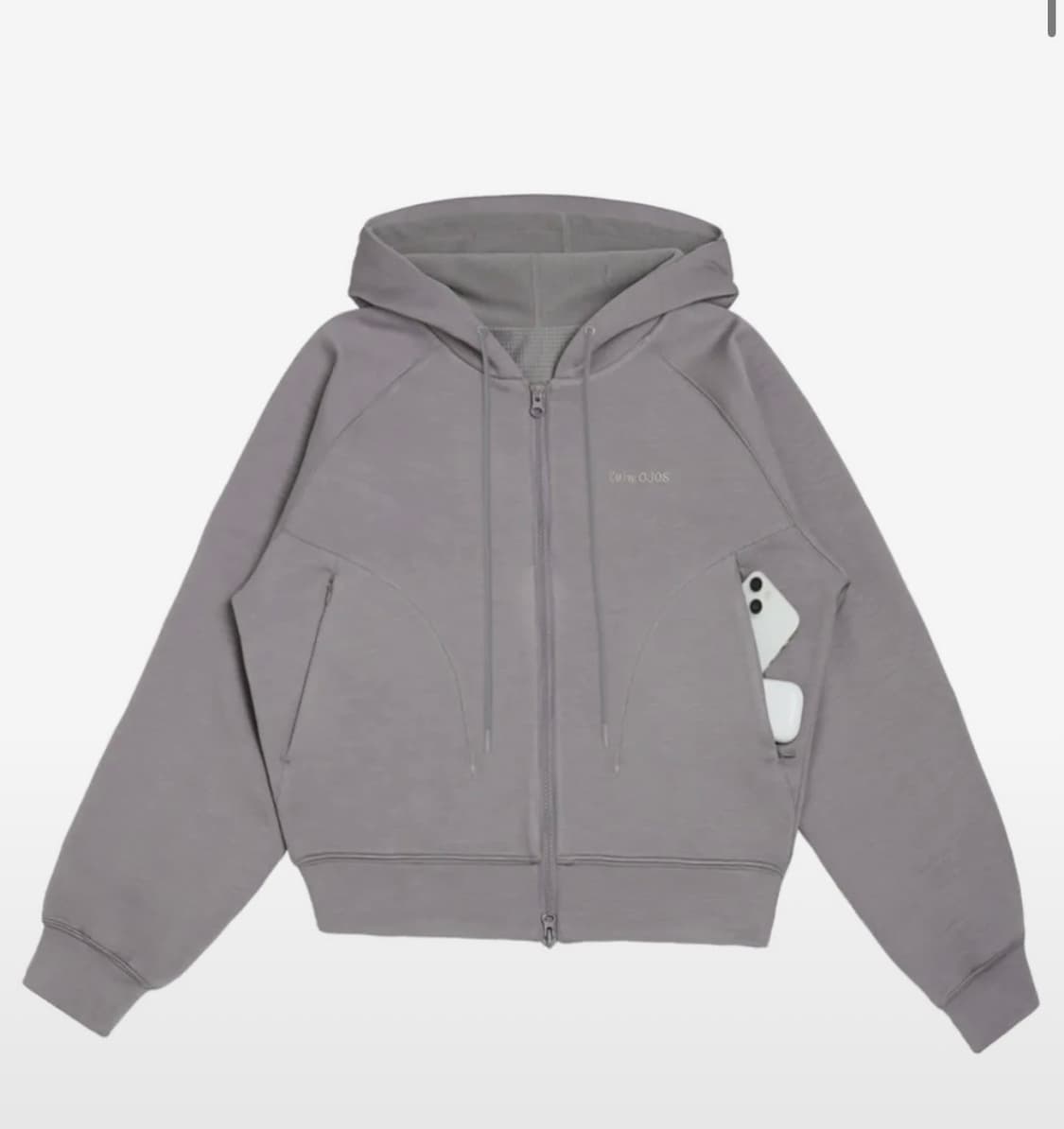 오호스 i:e Gel Hoodie 01 / Cocoa 리버시블 후드집업 상품이미지1