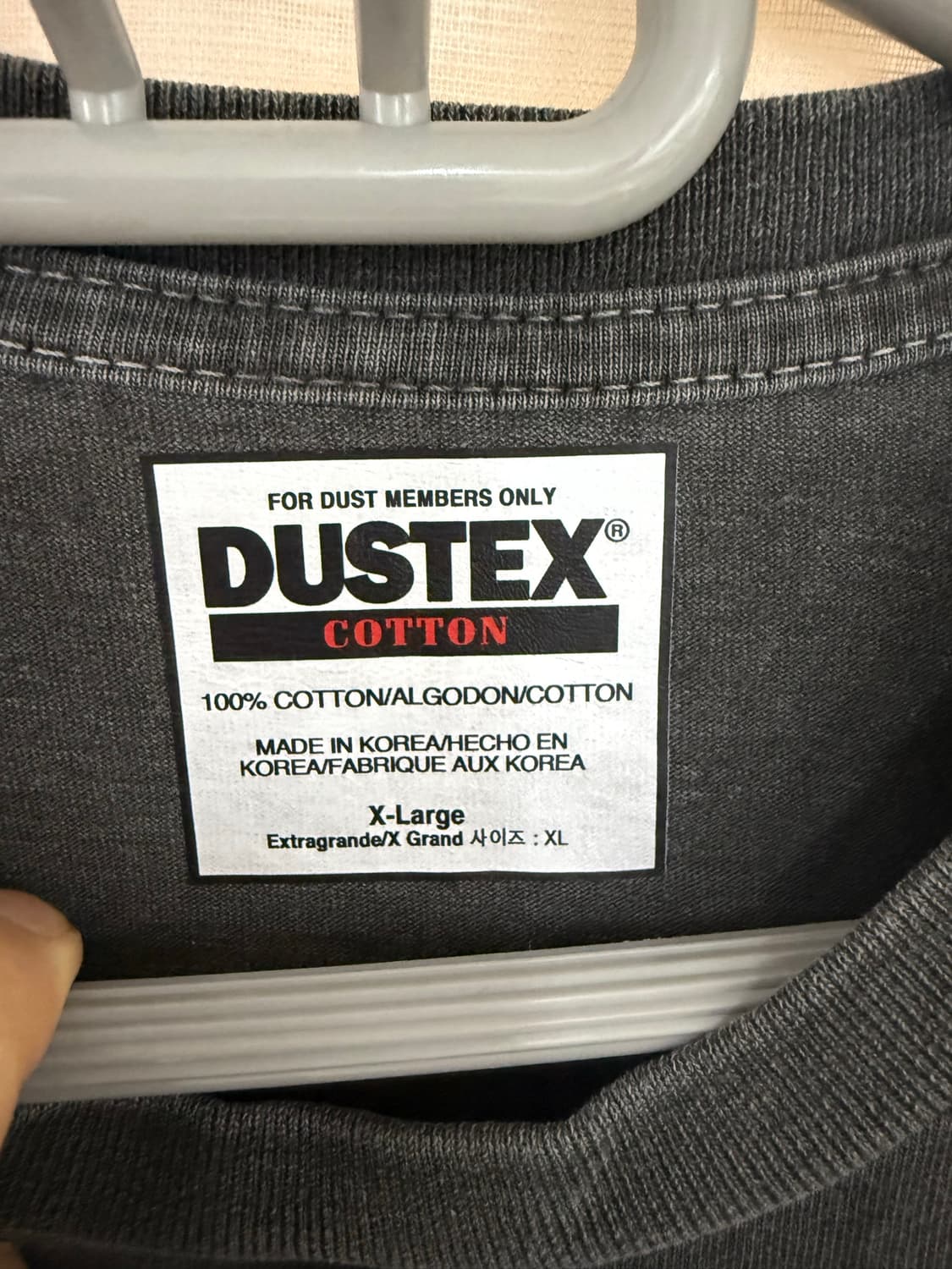 DUST MOTORCYCLE 피그먼트 워싱 레터링 롱슬리브 상품이미지3
