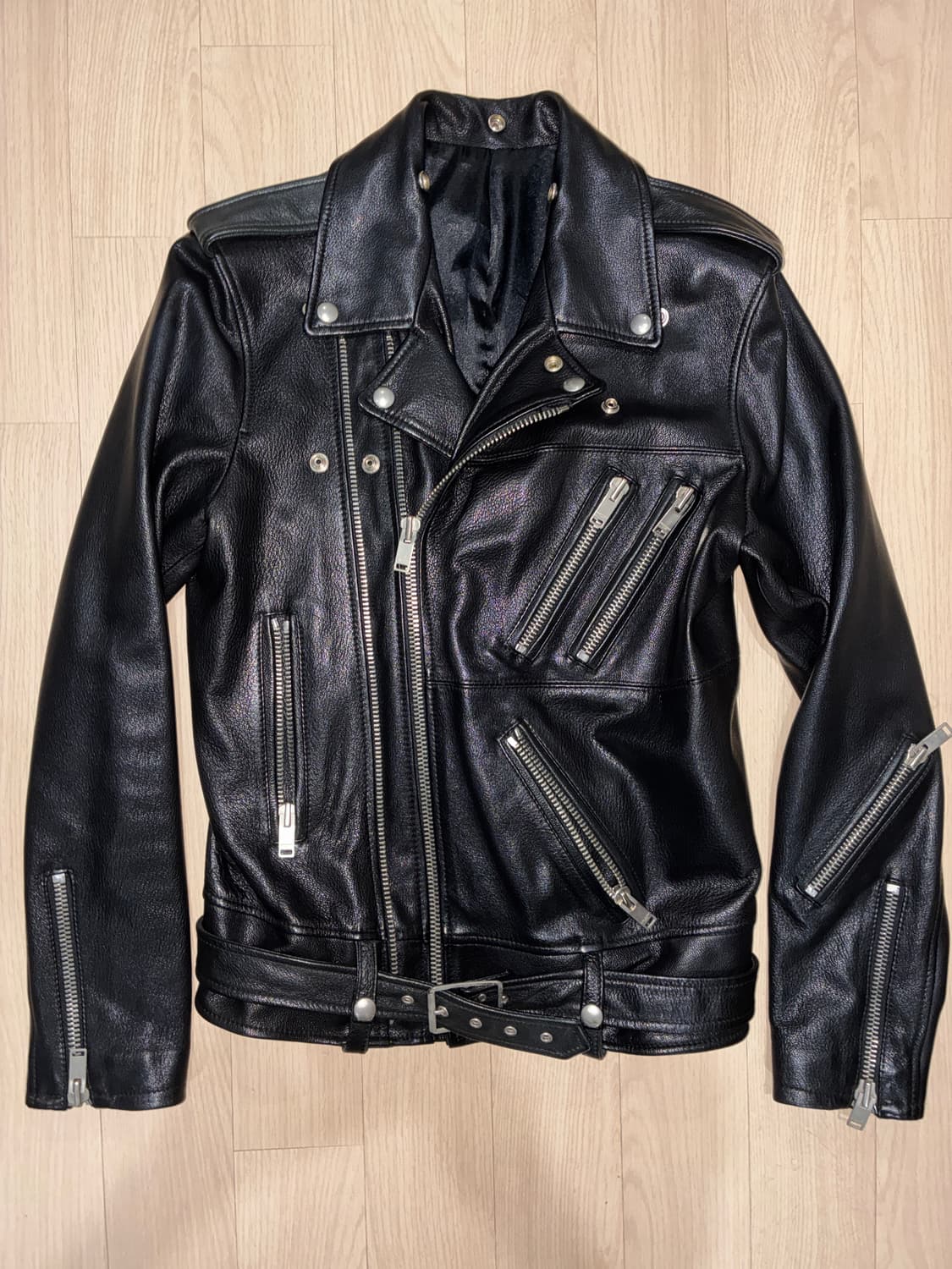 멀티지퍼 레더자켓 락시크 펑크락 상품이미지4