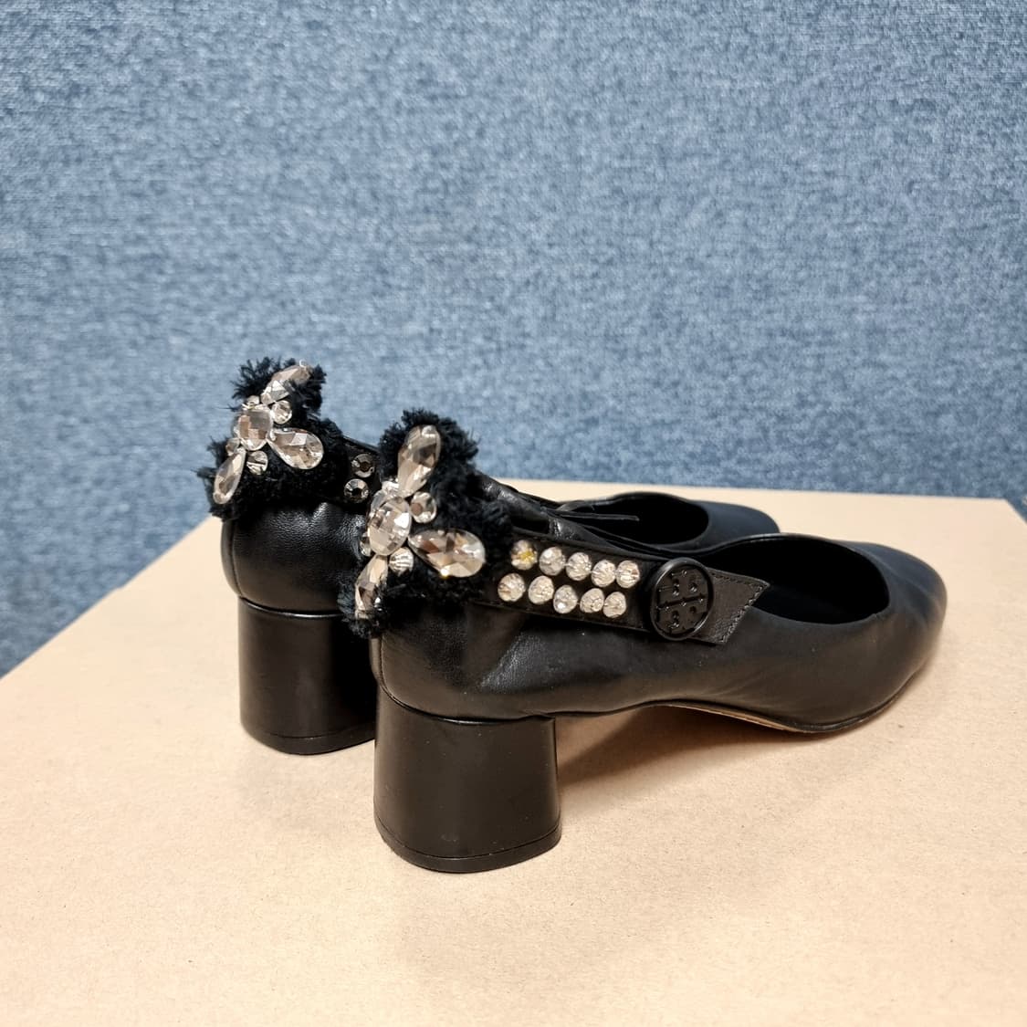 토리버치 천연가죽 메리제인 힐 펌프스 구두 (240/7M) 상태좋음 상품이미지4